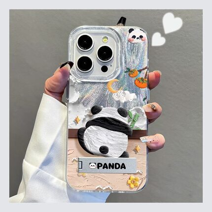 OPPOreno12手机壳a3活力版新款a2pro少女心a1支架5G镜头膜reno11全包防摔10Pro油画熊猫9/8可爱卡通Find X7套