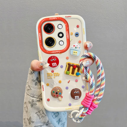 适用OPPOReno14手机壳Reno13棒棒糖M豆12/11新款10Pro+全包防摔reno9透明软壳8Pro个性创意7se公仔挂绳保护套