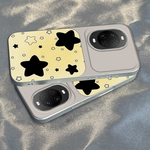 适用华为nova15系列奶黄星星外壳