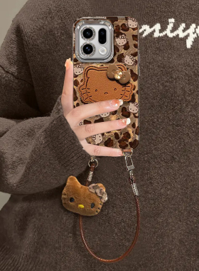 适用OPPOFindX9手机壳X9Pro豹纹凯蒂X8S+可爱卡通X7ultra网红爆款X6高级感女款保护套X5带镜头膜X3全包防摔