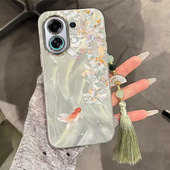 适用OPPOK13Turbo手机壳K12S桂花锦鲤K11新款 中国风k9x流苏挂绳OPPO高级感女FidnX8全包防摔X7自带镜头膜X6套