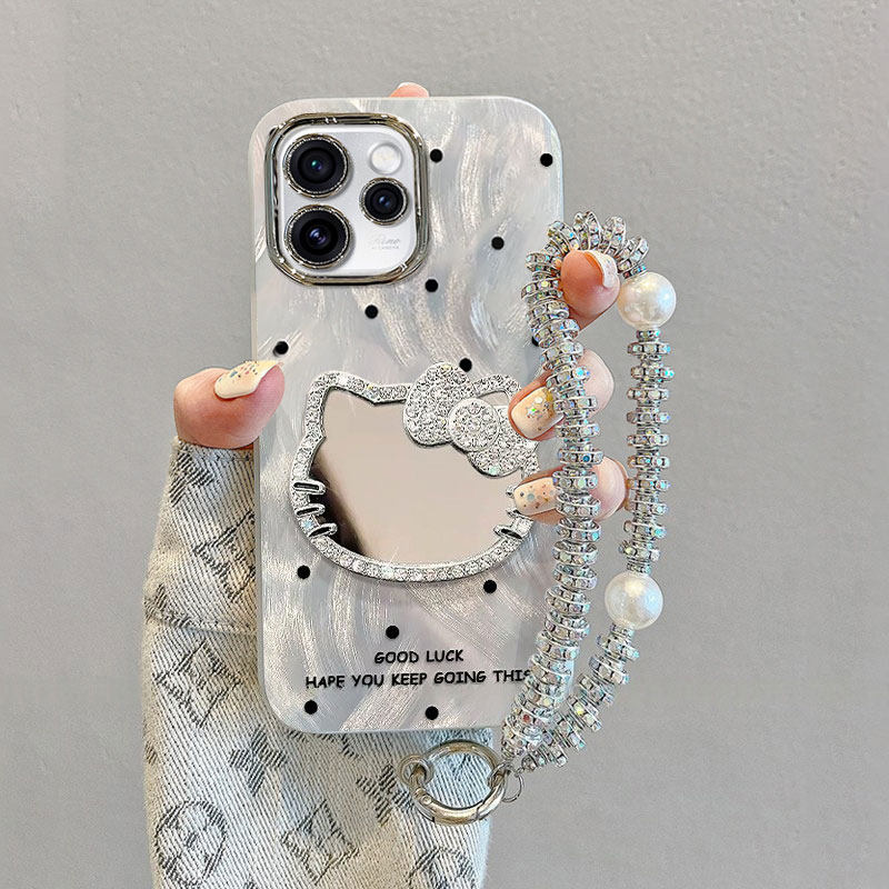 适用OPPOReno15手机壳Reno14波点化妆镜13Pro网红爆款12个性创意11高级感女10保护套reno9全包防摔8/7带手链,3C数码配件,手机保护套/壳,淘宝优惠券,粉丝福利购,淘宝优惠卷