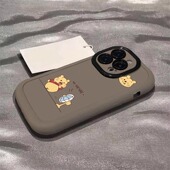 苹果11promax手机壳12mini超火苹果16吹风维尼熊13Pro高级感可爱卡通14plus镜头全包8 7超薄防摔6新款 x保护套