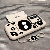 iqoo10防摔软壳iqoo9全包8挂绳7硅胶z9turbo可爱风12pro女款 iqoo12手机壳新款 iqoo11小小煤球iqoo11s 保护套