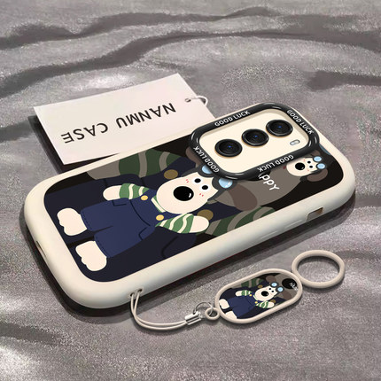 opporeno12手机壳rone11挥手掌门狗10Pro新款高级感9/8硅胶7se全包reno6情侣5G防摔oppo可爱卡通findx7保护套