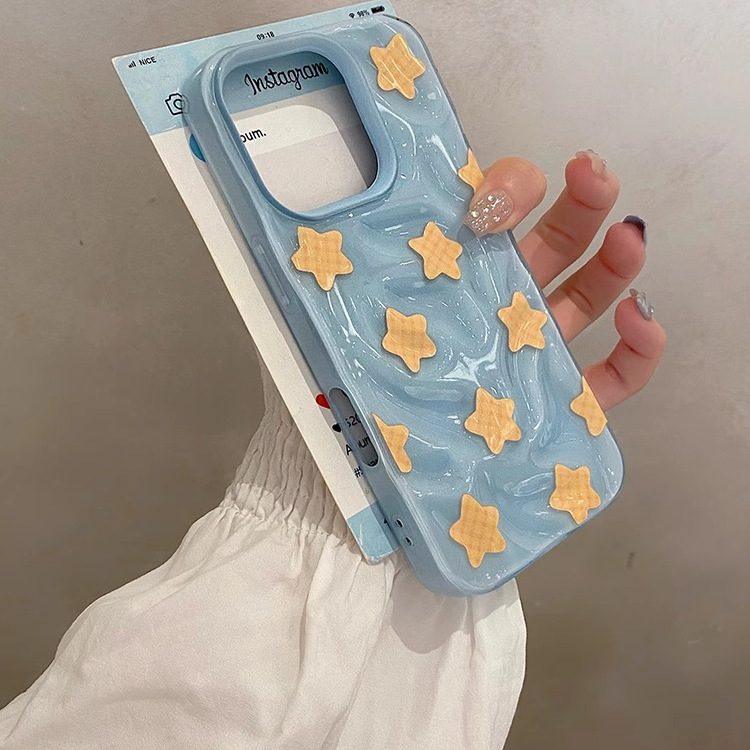 适用苹果16Pro新款手机壳15Promax高级感陨石纹14Plus黄格星星iPhone13个性12PM创意小众ip11全包边大孔防摔