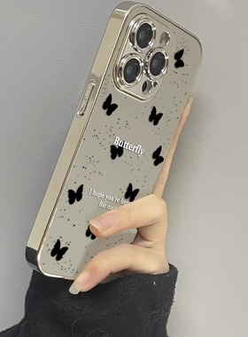 适用OPPOA5Pro手机保护壳A3Pro女新款A2轻奢高级A1补妆镜面OPPO波点蝴蝶Reno13/12网红爆款11/10Pro+全包防摔