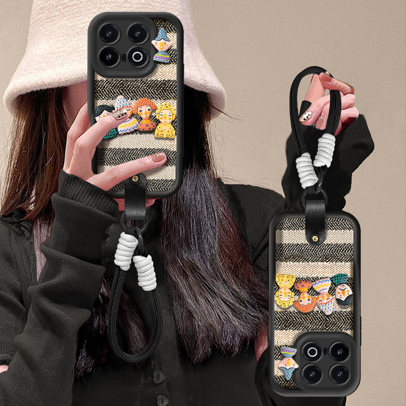 适用iQOO新款高级感带挂绳保护套