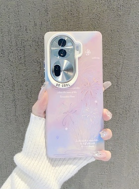 炫彩烟花适用OPPOReno11手机壳高级感女reno10Pro+小众9/8超火Find X7全包x6防摔x5网红爆款k11创意k10保护套