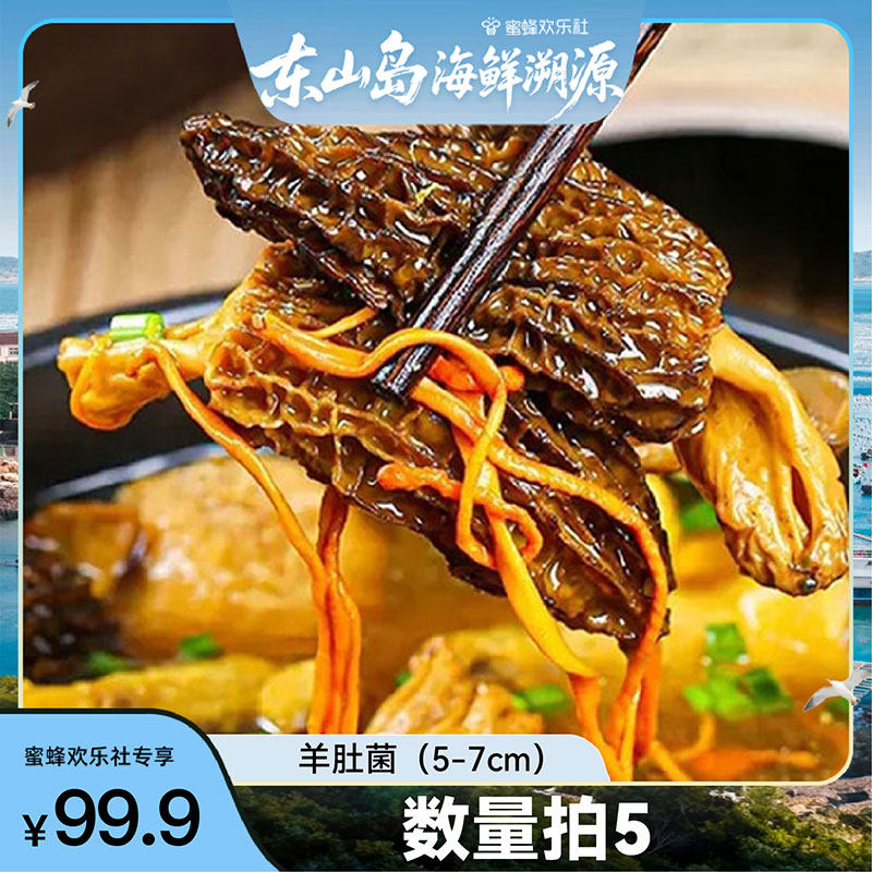 【福建溯源专场】数量拍5！高山头茬羊肚菌肉厚煲汤炖汤