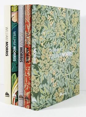 Morris威廉莫里斯花纹植物绿色画集样板房色彩装饰摆件可阅览真书