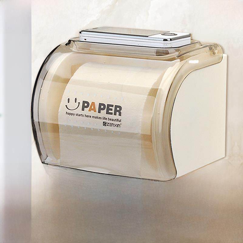 壁挂式无打孔浴室加厚防水家居创意厕纸架