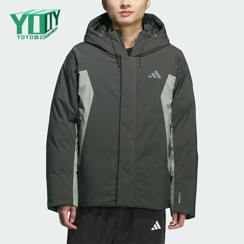 Adidas/阿迪达斯正品TH DOWN JKT男士拼接宽松保暖羽绒服KC2508