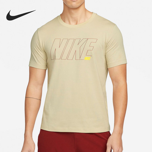 Nike/耐克正品2025男士运动透气圆领套头印花短袖DM6256-206