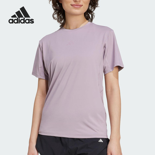 Adidas/阿迪达斯正品2025夏季女士圆领健身训练短袖KC4728