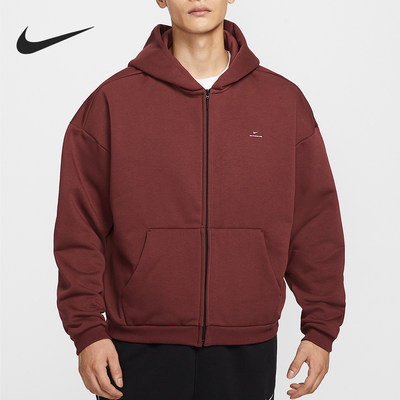 Nike/耐克正品Therma-FIT男士宽松连帽拉链外套IO3690-619