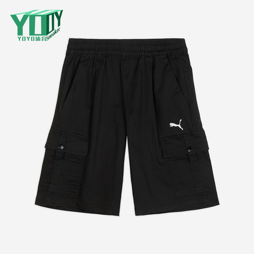 Puma/彪马正品WOVENCargo机能运动纯色工装经典休闲短裤635852-01