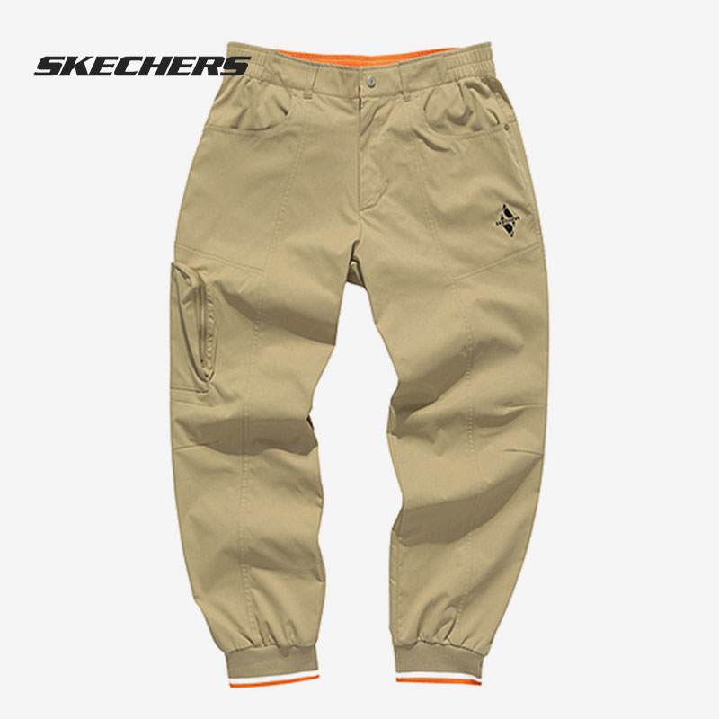 Skechers/斯凯奇正品年新款男子雅钻系列梭织长裤 L121M020