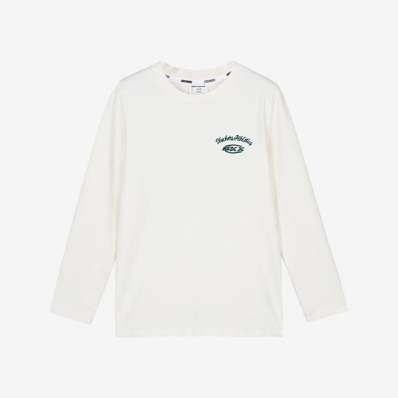 Skechers/斯凯奇正品春季新款男童运动休闲简约针织长袖T恤,童装/婴儿装/亲子装,T恤,淘宝优惠券,粉丝福利购,淘宝优惠卷