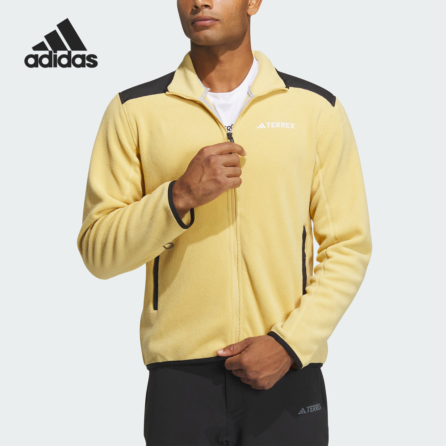 Adidas/阿迪达斯男士户外抓绒衣