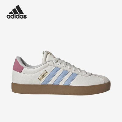 Adidas/阿迪达斯正品VLCOURT3.0新款女白浅蓝色板鞋IH4021
