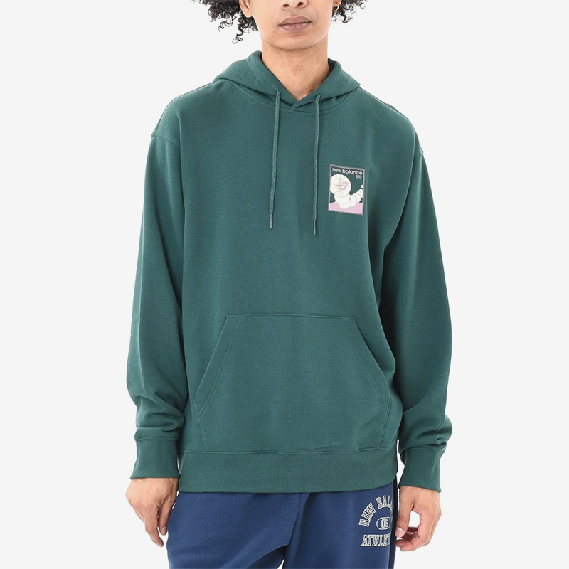 New Balance/NB正品新款男子时尚潮流连帽卫衣套头衫MT43573-NWG