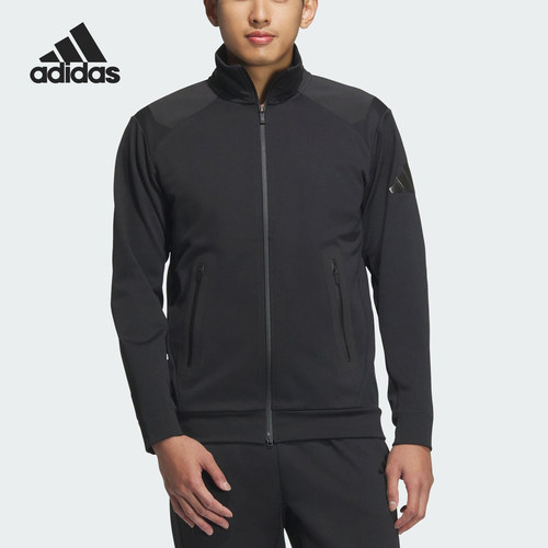 Adidas/阿迪达斯正品新款针织休闲男士立领夹克外套JM2004