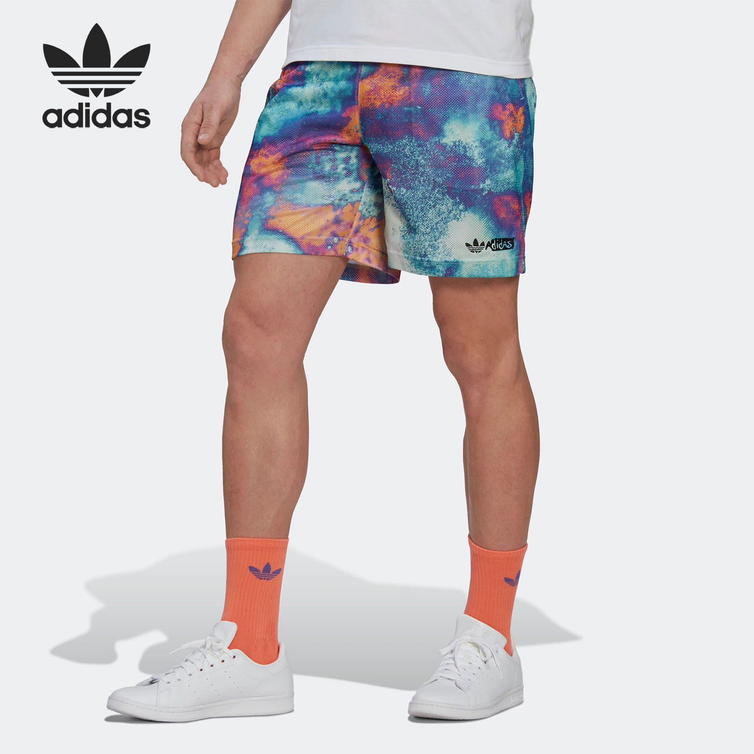 Adidas/阿迪达斯官方正品当季新款三叶草男子运动短裤HT1653
