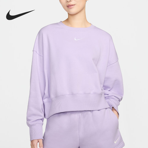 Nike/耐克正品Swoosh女士圆领套头日常休闲卫衣FZ6810-511