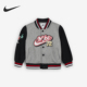 耐克正品 秋季 新款 Nike 小童针织落肩休闲棒球外套HQ7953 063