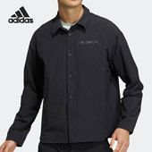 阿迪达斯正品 秋季 男子户外运动休闲长袖 Adidas 衬衫 HN2048