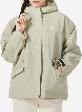 New Balance/NB正品2025新款女子梭织连帽夹克外套AWJ41305-OVN