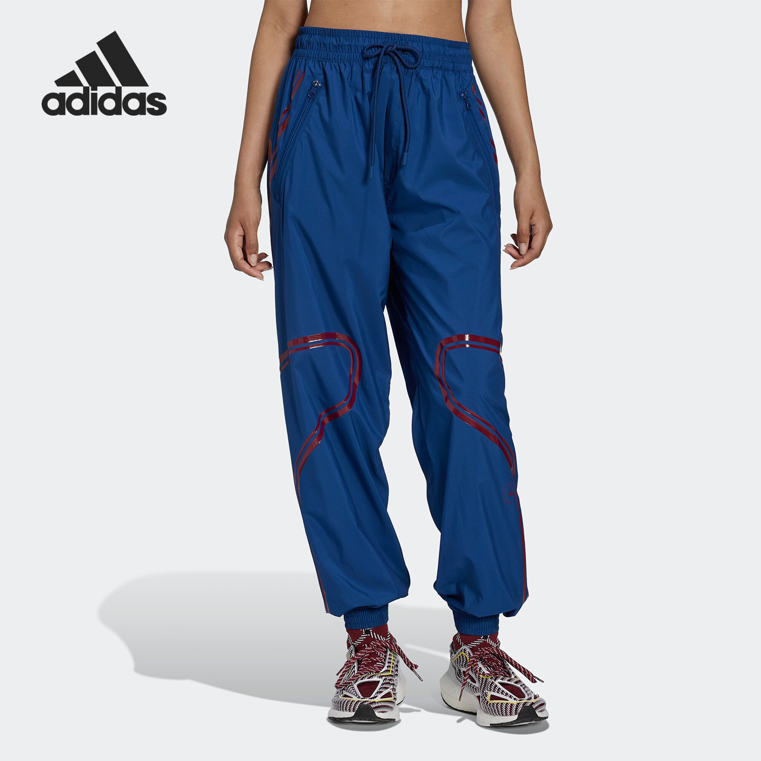 Adidas/阿迪达斯正品SMC新款女子运动宽松休闲束脚长裤HI6101