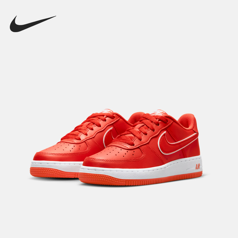 Nike/耐克正品AIR FORCE 1女子GS大童运动休闲板鞋DX5805-600