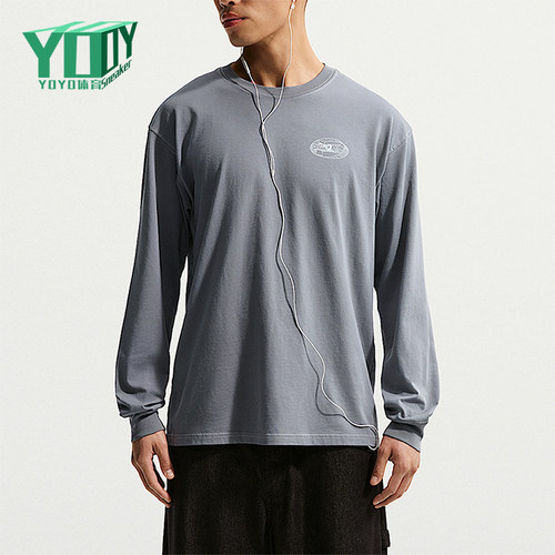 Nike/耐克正品男士时尚经典透气圆领套头长袖T恤IQ3770-065