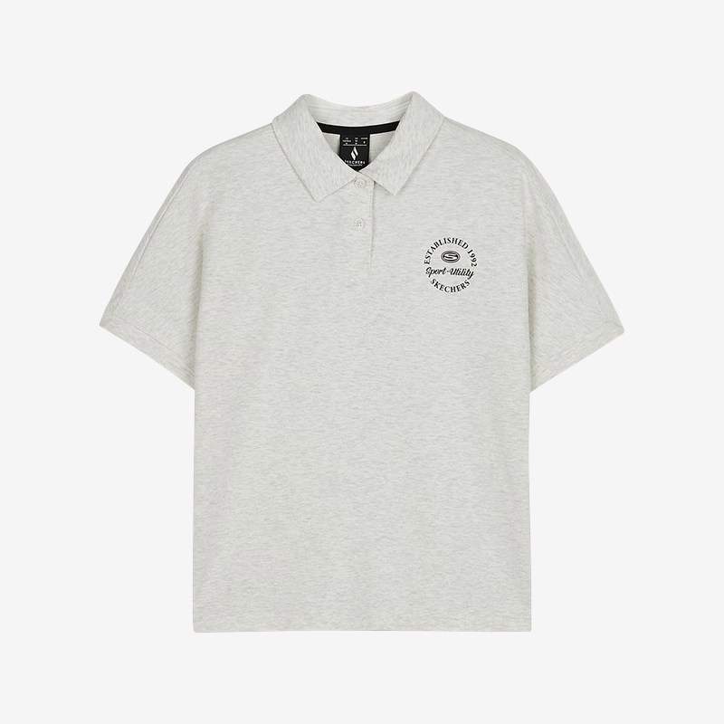 斯凯奇女士通勤宽松POLO衫