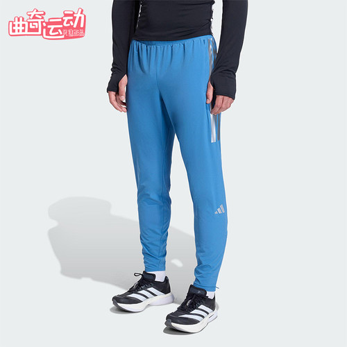 Adidas/阿迪达斯正品2025男士系带拉链开叉跑步修身运动裤KB1506