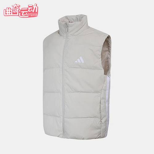 Adidas/阿迪达斯正品冬季男士保暖防风轻便运动羽绒马甲KH3990