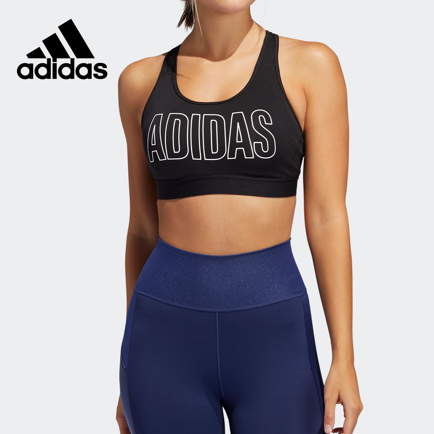 Adidas/阿迪达斯正品 当季新款女子中强度训练运动内衣FU4031