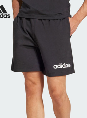 Adidas/阿迪达斯正品M LIN SJ SHO男士透气户外短裤JE9012
