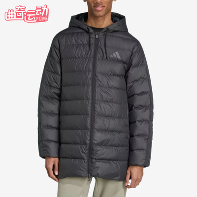 Adidas/阿迪达斯正品冬季男士轻薄简约经典连帽保暖羽绒服JM4061