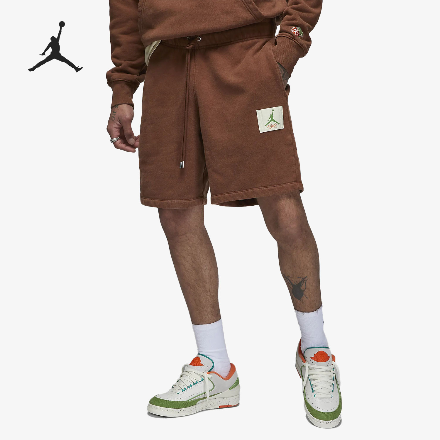 Nike/耐克正品JORDAN男士宽松中腰运动针织短裤DV7037-262