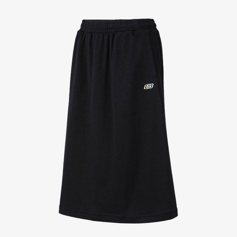 Skechers/斯凯奇正品新款时尚女子运动针织透气休闲半身裙