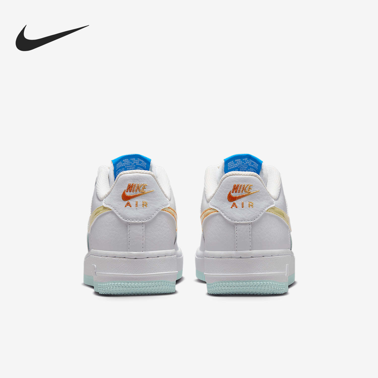 Nike/耐克正品Air Force 1 GS女子大童经典板鞋IB8890-191