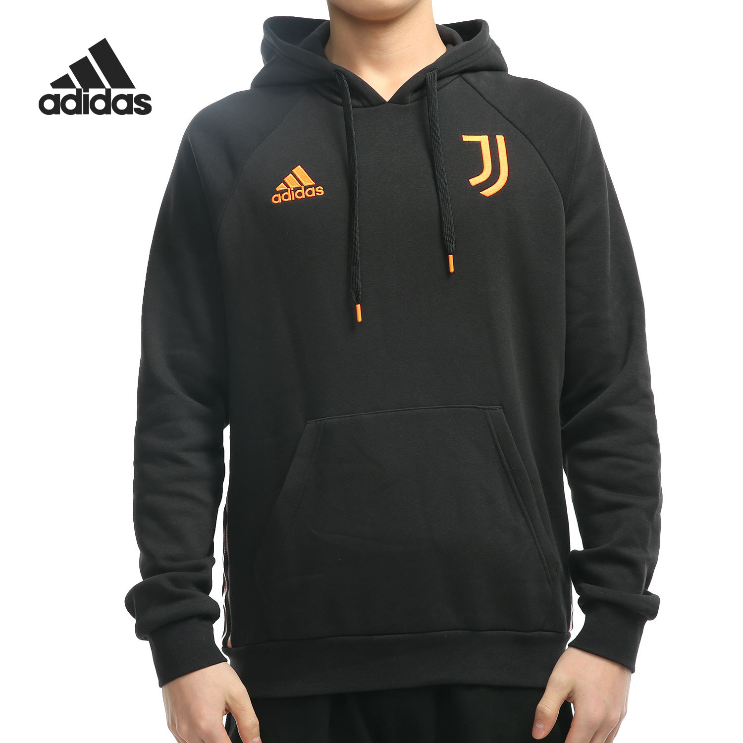 Adidas/阿迪达斯正品男子加绒尤文图斯足球运动连帽衫 GK8605