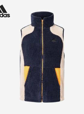 Adidas/阿迪达斯正品当季新款儿童保暖羊羔绒马甲JC9365