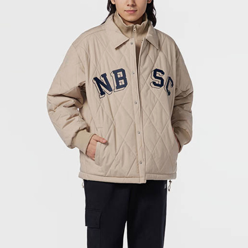New Balance/NB正品冬季新款男子假两件翻领保暖棉服AMJ34310-SOT