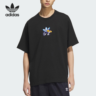 宽松休闲圆领透气短袖 三叶草男士 KC3111 阿迪达斯正品 Adidas