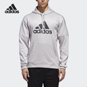 2025男士 Adidas 阿迪达斯正品 连帽针织运动大logo印花卫衣DH9017