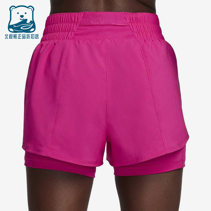 Nike/耐克正品2025女士运动二合一梭织印花跑步短裤DX6013-615